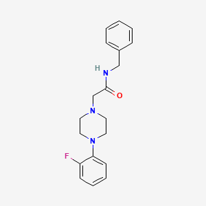 molecular formula C19H22FN3O B5357859 N-benzyl-2-[4-(2-fluorophenyl)piperazin-1-yl]acetamide CAS No. 896190-22-0