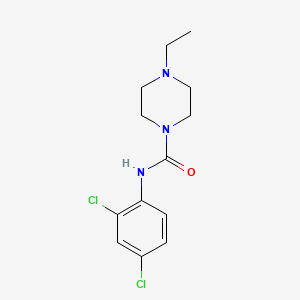 molecular formula C13H17Cl2N3O B5357996 N-(2,4-dichlorophenyl)-4-ethylpiperazine-1-carboxamide 