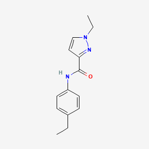 molecular formula C14H17N3O B5358091 1-ethyl-N-(4-ethylphenyl)-1H-pyrazole-3-carboxamide 