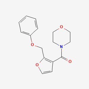 molecular formula C16H17NO4 B5358195 Morpholin-4-yl-[2-(phenoxymethyl)furan-3-yl]methanone 