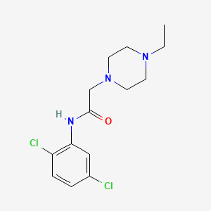 molecular formula C14H19Cl2N3O B5358376 N-(2,5-dichlorophenyl)-2-(4-ethylpiperazin-1-yl)acetamide 