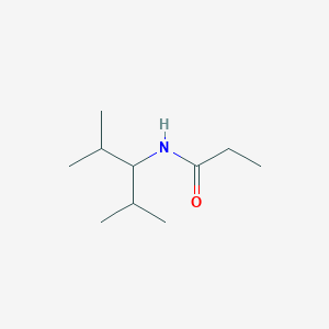 molecular formula C10H21NO B5358512 N-(1-isopropyl-2-methylpropyl)propanamide 