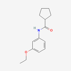 molecular formula C14H19NO2 B5358558 N-(3-ethoxyphenyl)cyclopentanecarboxamide 
