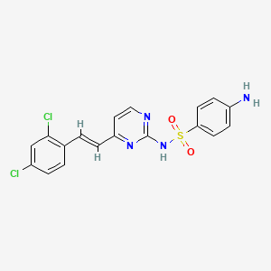 molecular formula C18H14Cl2N4O2S B5358791 4-AMINO-N-{4-[(1E)-2-(2,4-DICHLOROPHENYL)ETHENYL]PYRIMIDIN-2-YL}BENZENE-1-SULFONAMIDE 