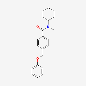 molecular formula C21H25NO2 B5359153 N-cyclohexyl-N-methyl-4-(phenoxymethyl)benzamide 