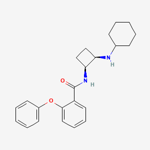molecular formula C23H28N2O2 B5359333 N-[(1S,2R)-2-(cyclohexylamino)cyclobutyl]-2-phenoxybenzamide 