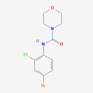 molecular formula C11H12BrClN2O2 B5359365 N-(4-bromo-2-chlorophenyl)morpholine-4-carboxamide 