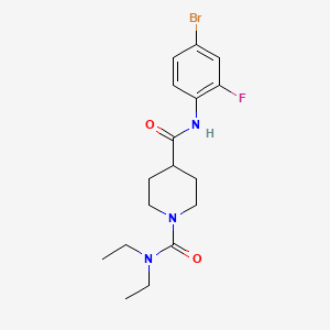 molecular formula C17H23BrFN3O2 B5359464 N~4~-(4-bromo-2-fluorophenyl)-N~1~,N~1~-diethylpiperidine-1,4-dicarboxamide 