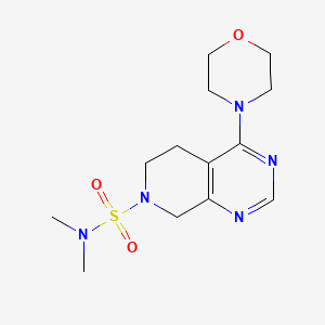 molecular formula C13H21N5O3S B5359553 N,N-dimethyl-4-morpholin-4-yl-5,8-dihydropyrido[3,4-d]pyrimidine-7(6H)-sulfonamide 