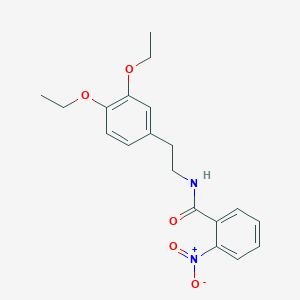 molecular formula C19H22N2O5 B5359681 N-[2-(3,4-diethoxyphenyl)ethyl]-2-nitrobenzamide 