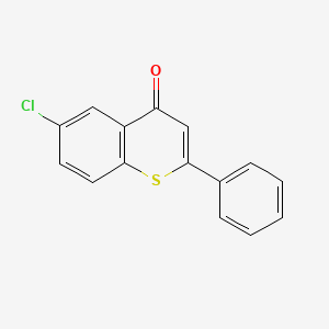 molecular formula C15H9ClOS B5360025 6-chloro-2-phenyl-4H-thiochromen-4-one 