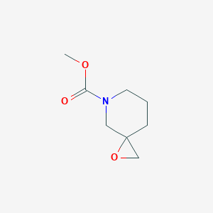 molecular formula C8H13NO3 B053602 Methyl 1-oxa-5-azaspiro[2.5]octane-5-carboxylate CAS No. 125033-43-4