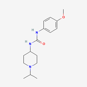 molecular formula C16H25N3O2 B5361519 N-(1-ISOPROPYL-4-PIPERIDYL)-N'-(4-METHOXYPHENYL)UREA 