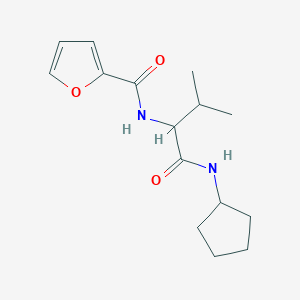 molecular formula C15H22N2O3 B5361695 N~1~-cyclopentyl-N~2~-2-furoylvalinamide 