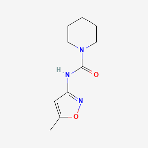 molecular formula C10H15N3O2 B5361756 N-(5-methyl-3-isoxazolyl)-1-piperidinecarboxamide CAS No. 55808-53-2