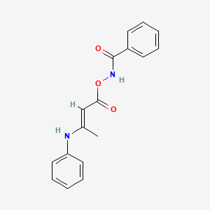 molecular formula C17H16N2O3 B5361844 benzamido (E)-3-anilinobut-2-enoate 