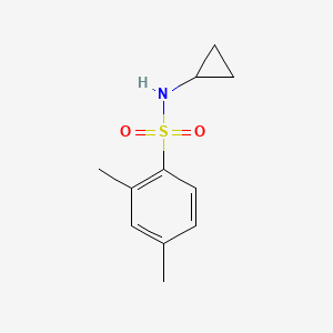 molecular formula C11H15NO2S B5361943 N-cyclopropyl-2,4-dimethylbenzenesulfonamide 