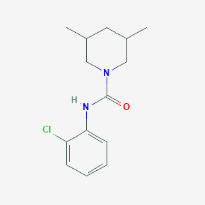 molecular formula C14H19ClN2O B5362376 N-(2-chlorophenyl)-3,5-dimethylpiperidine-1-carboxamide 