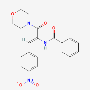 molecular formula C20H19N3O5 B5362478 N-[(Z)-3-morpholin-4-yl-1-(4-nitrophenyl)-3-oxoprop-1-en-2-yl]benzamide 