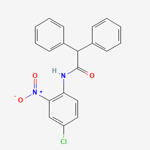 molecular formula C20H15ClN2O3 B5362608 N-(4-chloro-2-nitrophenyl)-2,2-diphenylacetamide 