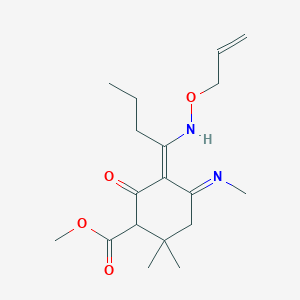 molecular formula C18H28N2O4 B5362811 methyl 3-[N-(allyloxy)butanimidoyl]-6,6-dimethyl-4-(methylamino)-2-oxo-3-cyclohexene-1-carboxylate 