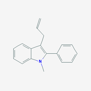 molecular formula C18H17N B053633 3-Allyl-1-methyl-2-phenylindole CAS No. 121565-56-8
