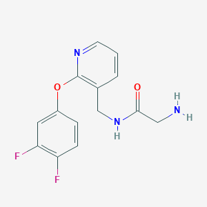 molecular formula C14H13F2N3O2 B5363331 N~1~-{[2-(3,4-difluorophenoxy)pyridin-3-yl]methyl}glycinamide 