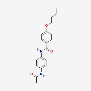 molecular formula C19H22N2O3 B5363341 N-(4-Acetylamino-phenyl)-4-butoxy-benzamide 
