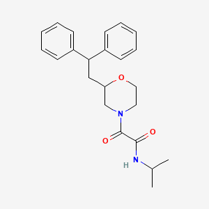 molecular formula C23H28N2O3 B5363360 2-[2-(2,2-diphenylethyl)-4-morpholinyl]-N-isopropyl-2-oxoacetamide 