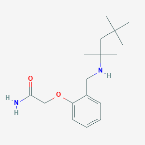 molecular formula C17H28N2O2 B5363592 2-(2-{[(1,1,3,3-tetramethylbutyl)amino]methyl}phenoxy)acetamide 