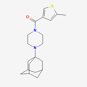 molecular formula C20H28N2OS B5363771 [4-(1-ADAMANTYL)PIPERAZINO](5-METHYL-3-THIENYL)METHANONE 