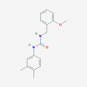 molecular formula C17H20N2O2 B5363893 N-(3,4-dimethylphenyl)-N'-(2-methoxybenzyl)urea 