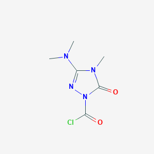 3-(Dimethylamino)-4-methyl-5-oxo-4,5-dihydro-1H-1,2,4-triazole-1-carbonyl chloride