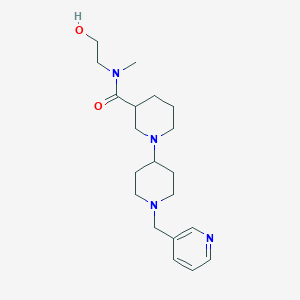 molecular formula C20H32N4O2 B5363979 N-(2-hydroxyethyl)-N-methyl-1'-(pyridin-3-ylmethyl)-1,4'-bipiperidine-3-carboxamide 