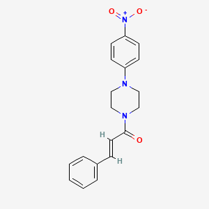 molecular formula C19H19N3O3 B5364003 1-cinnamoyl-4-(4-nitrophenyl)piperazine 
