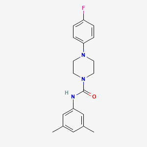molecular formula C19H22FN3O B5364091 N-(3,5-dimethylphenyl)-4-(4-fluorophenyl)-1-piperazinecarboxamide 