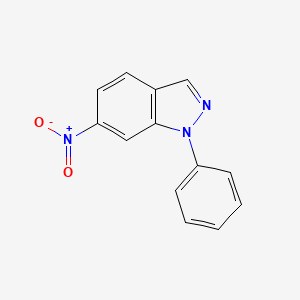 molecular formula C13H9N3O2 B5364176 6-nitro-1-phenyl-1H-indazole CAS No. 91178-59-5