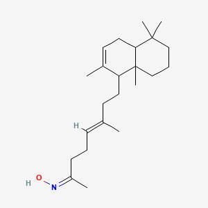 molecular formula C23H39NO B5364276 (NZ)-N-[(E)-8-(2,5,5,8a-tetramethyl-1,4,4a,6,7,8-hexahydronaphthalen-1-yl)-6-methyloct-5-en-2-ylidene]hydroxylamine 