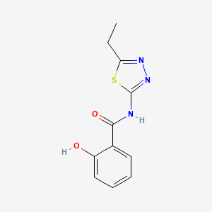 molecular formula C11H11N3O2S B5364532 N-(5-ethyl-1,3,4-thiadiazol-2-yl)-2-hydroxybenzamide 