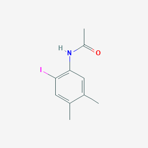 molecular formula C10H12INO B053646 N-(2-iodo-4,5-dimethylphenyl)acetamide CAS No. 123765-70-8