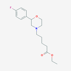 molecular formula C17H24FNO3 B5364657 ethyl 5-[2-(4-fluorophenyl)morpholin-4-yl]pentanoate 