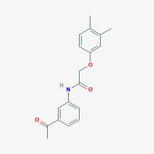 molecular formula C18H19NO3 B5364926 N-(3-acetylphenyl)-2-(3,4-dimethylphenoxy)acetamide 