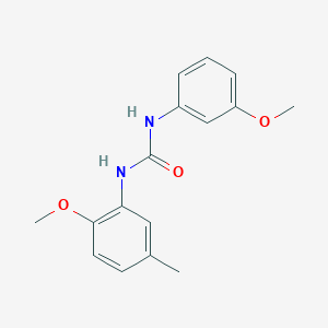 molecular formula C16H18N2O3 B5364958 N-(2-methoxy-5-methylphenyl)-N'-(3-methoxyphenyl)urea 