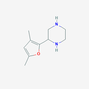2-(3,5-Dimethylfuran-2-YL)piperazine