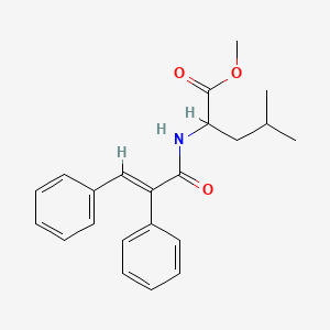 molecular formula C22H25NO3 B5365054 methyl N-(2,3-diphenylacryloyl)leucinate 