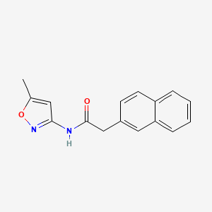 molecular formula C16H14N2O2 B5365360 N-(5-methyl-3-isoxazolyl)-2-(2-naphthyl)acetamide 