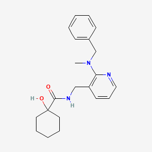 molecular formula C21H27N3O2 B5365571 N-({2-[benzyl(methyl)amino]pyridin-3-yl}methyl)-1-hydroxycyclohexanecarboxamide 