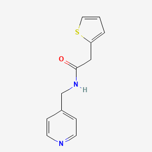 molecular formula C12H12N2OS B5365676 N-(4-pyridinylmethyl)-2-(2-thienyl)acetamide 
