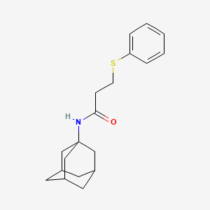 molecular formula C19H25NOS B5365690 N-1-adamantyl-3-(phenylthio)propanamide 