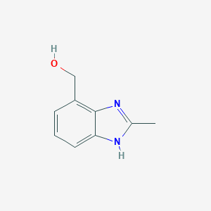 molecular formula C9H10N2O B053659 (2-methyl-1H-benzo[d]imidazol-4-yl)methanol CAS No. 115577-32-7